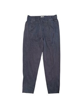 Lou & Grey XS Gray Pull-On Tapered Ankle Pants Drawstring Waist